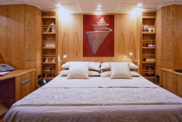 Bedroom on a yacht