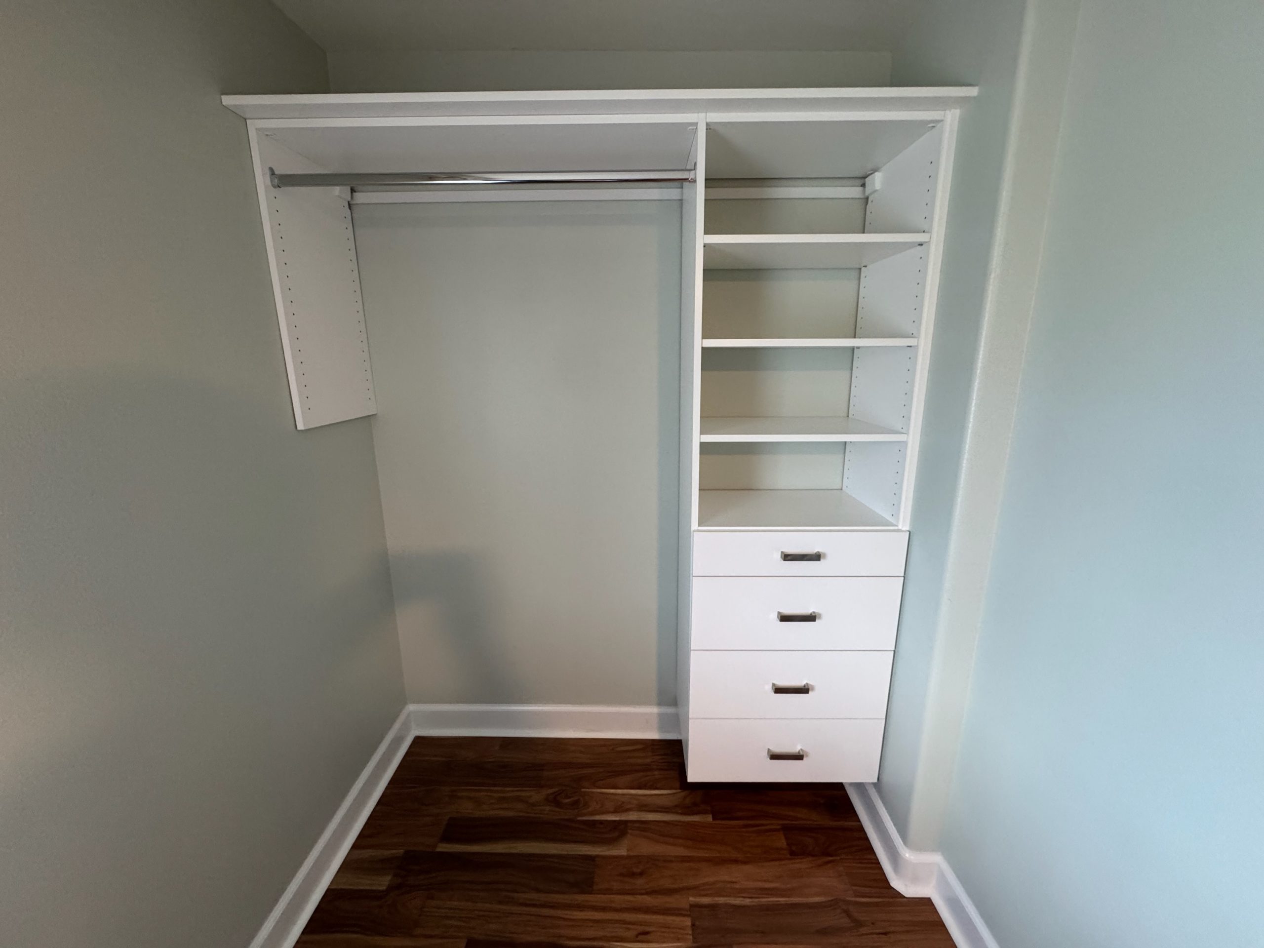 Reach-in closet