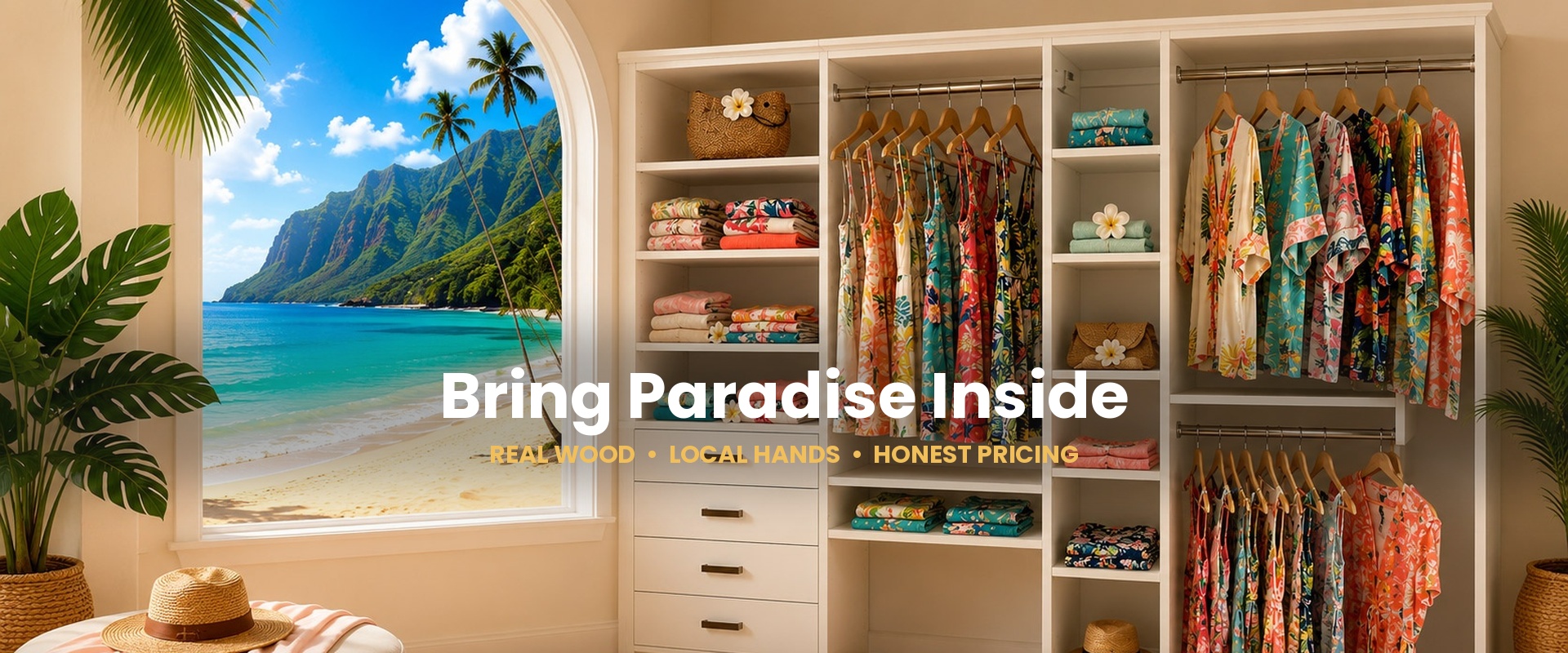 Closet with an Island scenery