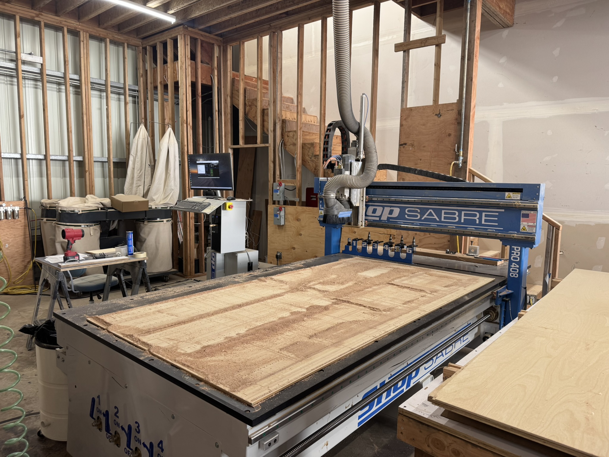 Local shop manufacturing custom closets