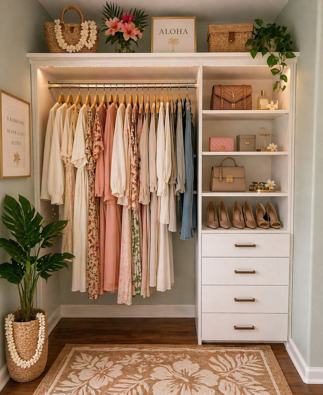Custom walk-in closet