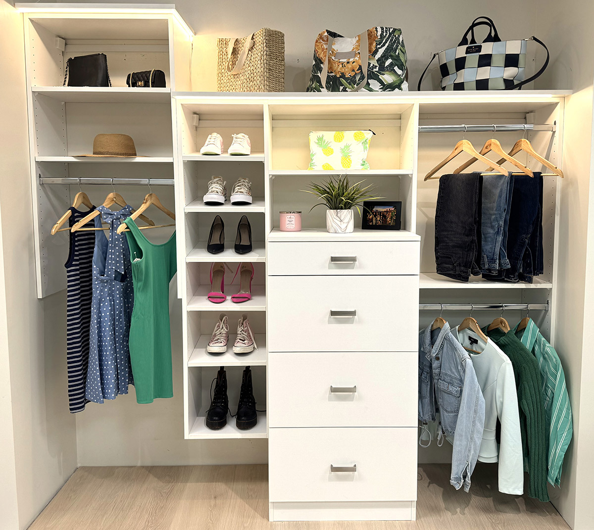 Elegant walk-in closet